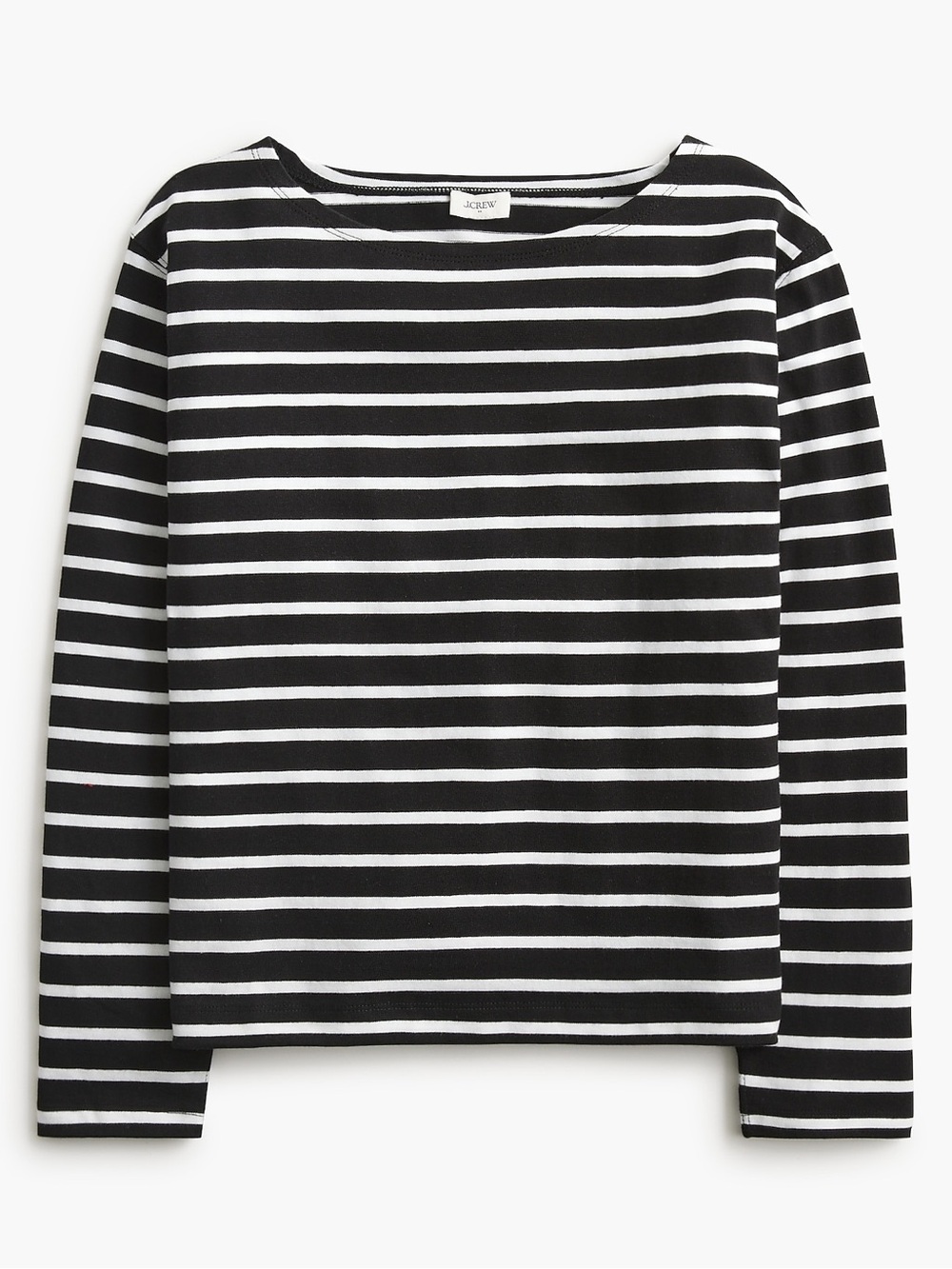 J. Crew Striped Boatneck Top